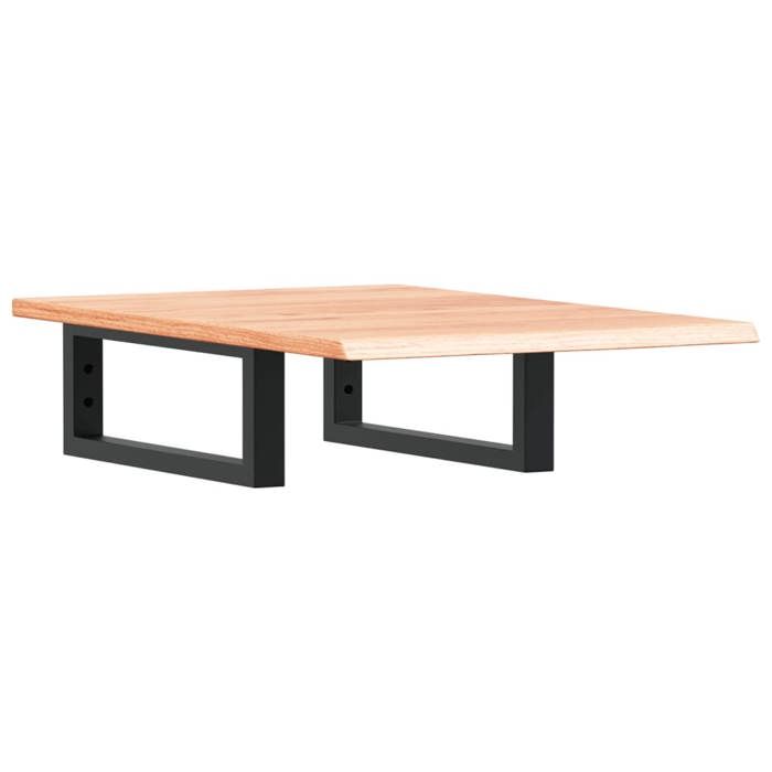 VidaXL Wall-mounted Vanity Shelf Steel and Solid Oak Wood 3302557