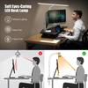 24W LED Double Head Swing Arm Desk Architect Lamp Dimmable 360° Gooseneck Lamp Reading Table Light with Remote Control Clip
