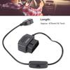 5V 2A Ausgang OBD2 Ladekabel 16-Pin Stecker OBD2 zu USB Adapter Auto-Ladegerät