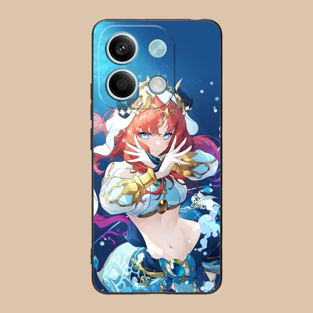 Game GI Nilou Matte TPU Mobile Phone Case for POCO F7 F6 F5 F4 F3 F2 Pro GT C75 C71 C65 C61 C40 Pro Ultra Colorful Cover
