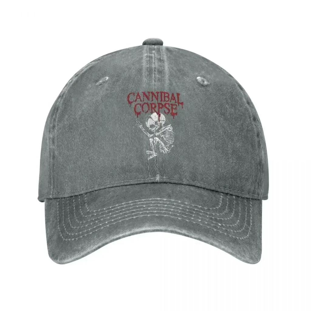 Fashion Cannibal Corpse Baseball Cap Men Women Distressed Denim Washed Sun Cap Outdoor Workouts Hats Cap