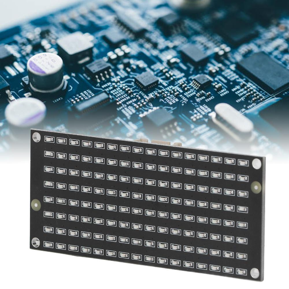 DC3.3‑5V LED Display Module 128pcs Beads Single Board Computers LED Control Module  Temperature