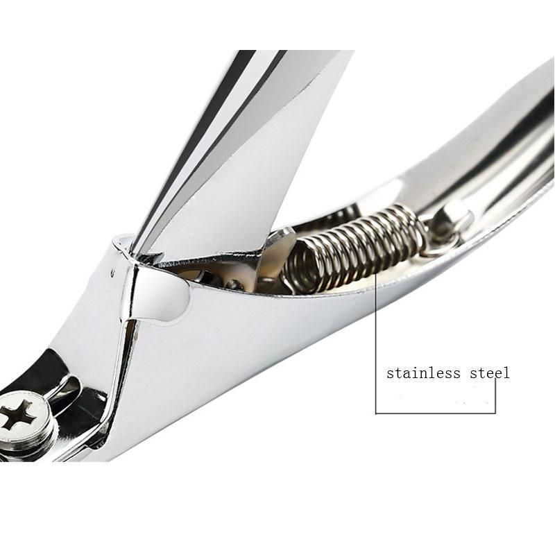 1PCS Stainless Steel U shape Nail Art Scissors Professional Nail Clipper Nail Tips Manicure Pedicure Tools
