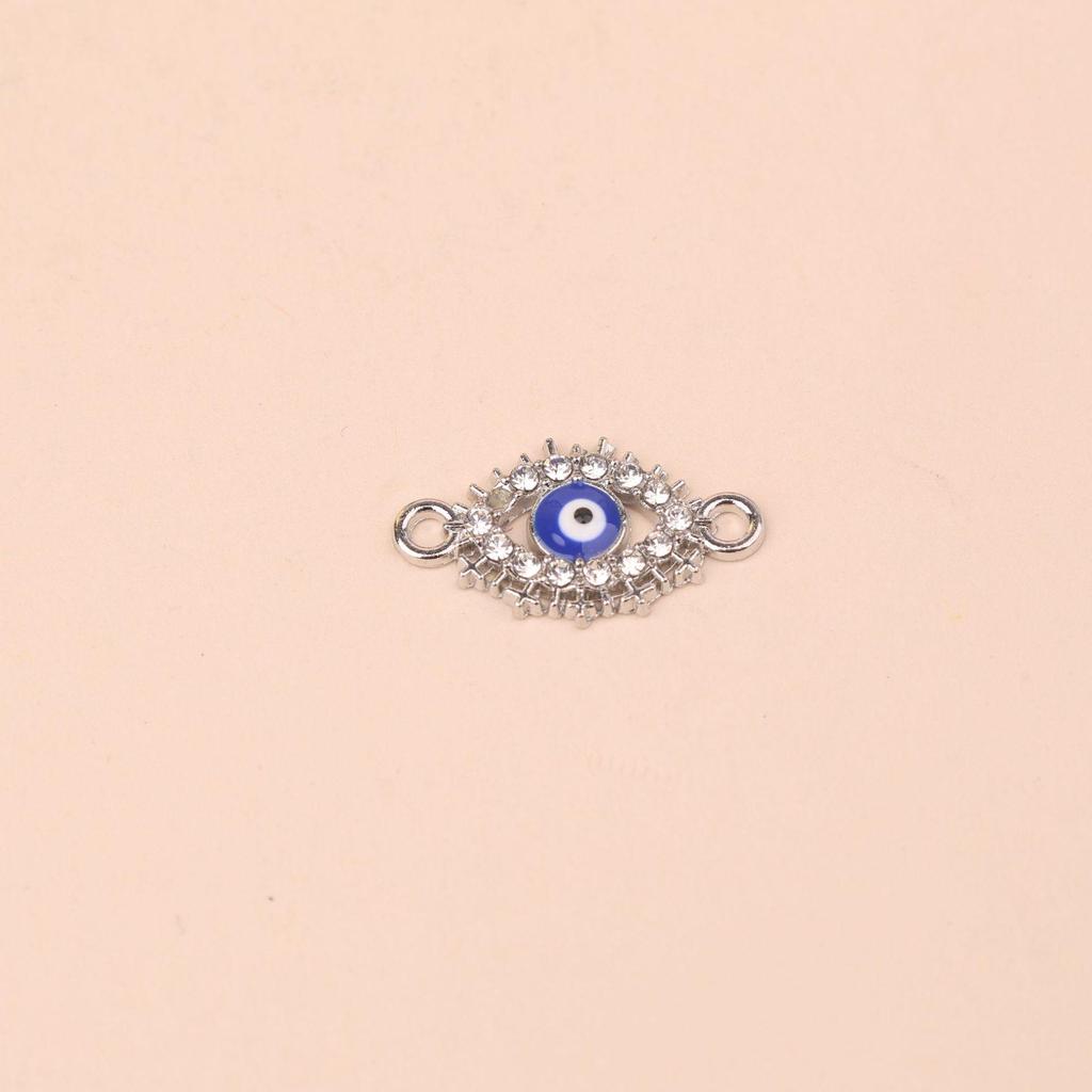 Evil Eye Bracelet & Earrings Set with Rhinestone Alloy