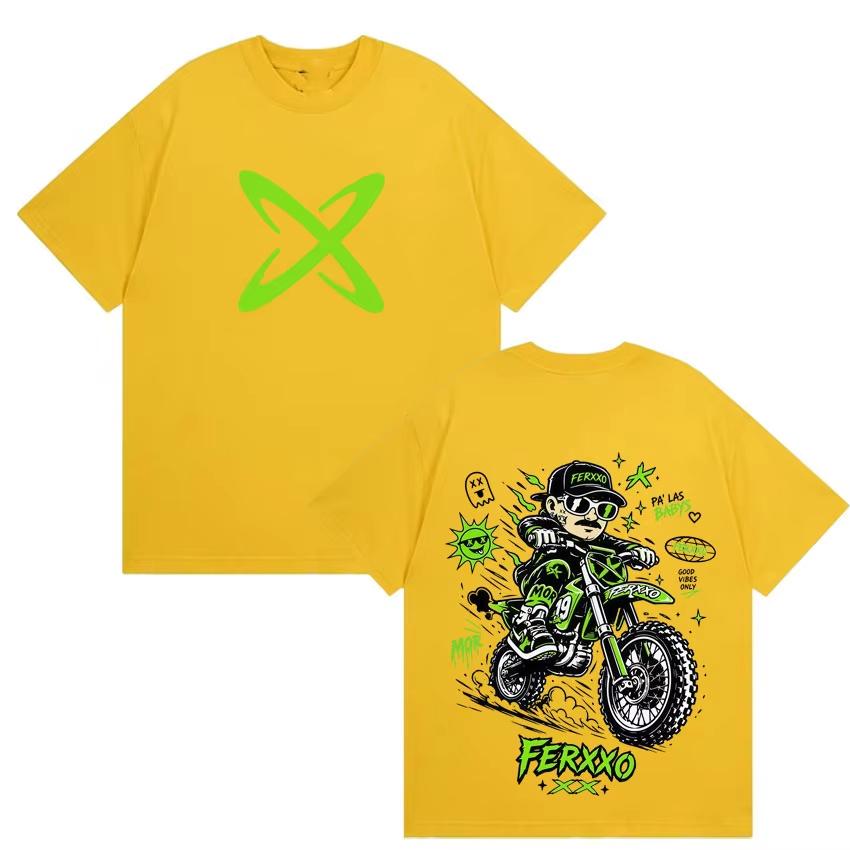 2026 Album T-Shirt Printed with Feid Vs Ferxxo Falxo, Unisex High-Quality Casual Loose Crew Neck Short Sleeve Cotton Outfit for Summer T-Shirt