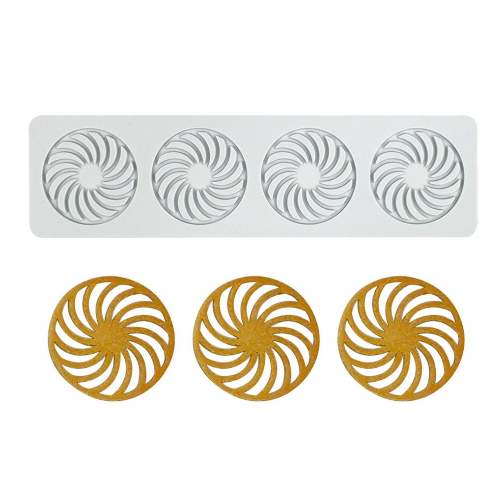 Flower Leaf Mold Fondant Mold Lace Mold Baking Tool Leaf Spirals Flipping Lace Pad Leaf Chocolate Silicone Mold