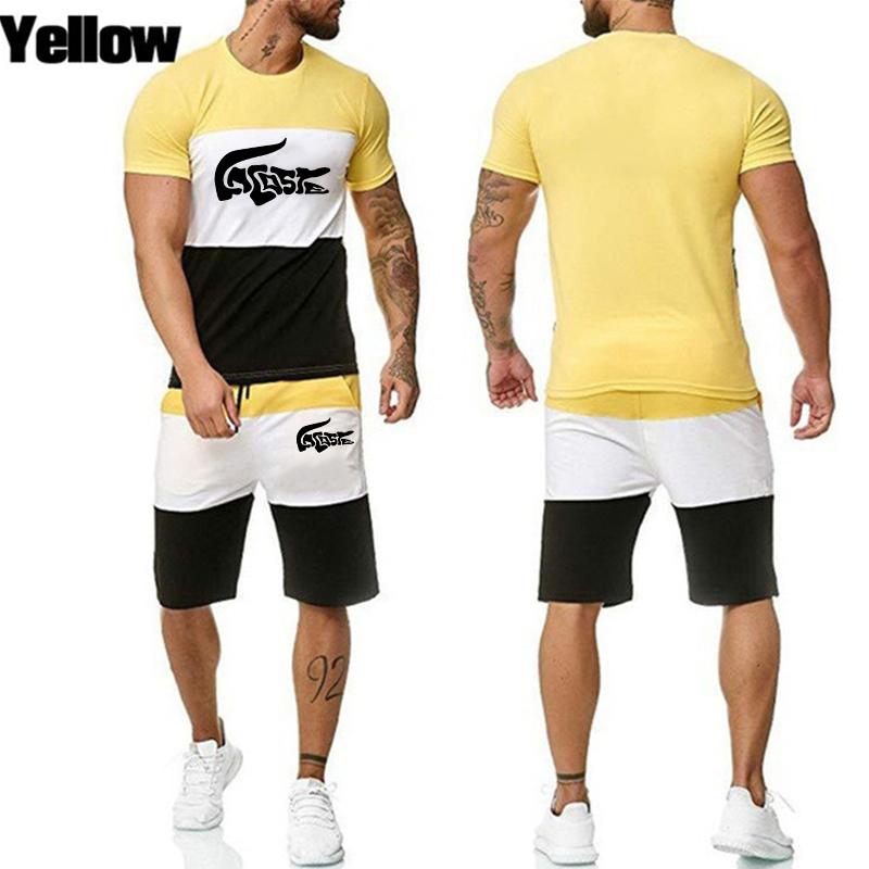 2023 Nou colorat Y2K Trening Bărbați Set Tricou Jogging Anima 3d Imprimare Haine pentru Bărbat Tricou Vară Tricou Costum Scurt 2 Piese
