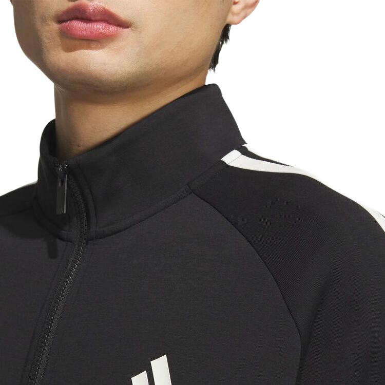 adidas Jackets Men's Black Stand Collar Moderate Other KC2884