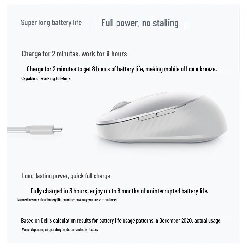 Dell MS7421W Rechargeable Wireless Mouse