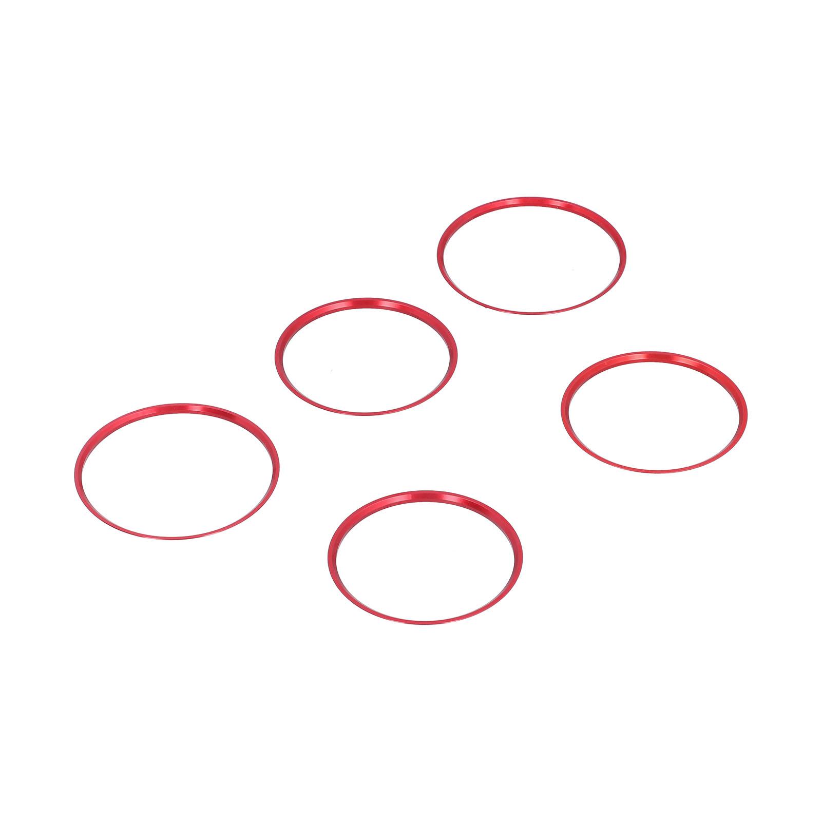 

5pcs A C Air Vent Covers Trims Rings Replacement for Mercedes Benz CLA GLA Class 2013 2018Red червоний