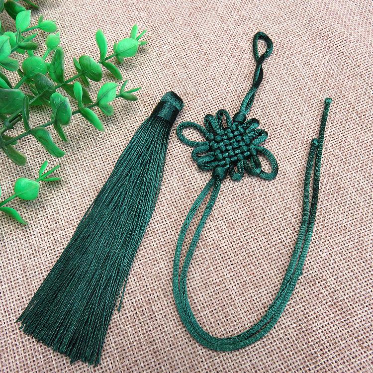 Chinese Knot Car Pendant - Handmade Tassel Accessory (Pack of 6)