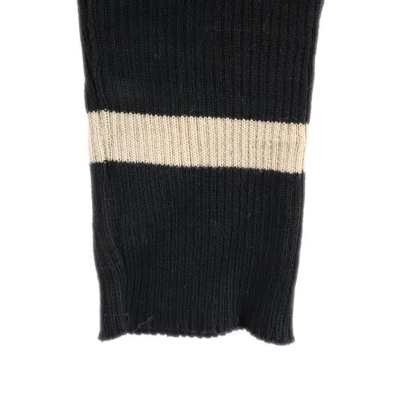 PAULE KA 7 minutes sleeve Rib knit Cut S black Women Used