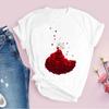 Fashion 2025 Women T-Shirt Pink Beautiful Butterfly Graphic Print Female T Shirt Casual Harajuku Short Sleeve Kawaii Ladies Tops