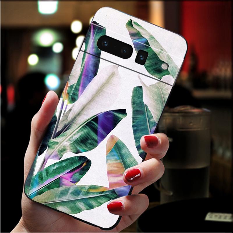 

Phone Case For Google Pixel 10 Pro XL 9 Pro XL 8 7 6 Pro 9A 8A 7A 6A Pixel 8 7 6 5 Palm tree Leaves Google Pixel 7