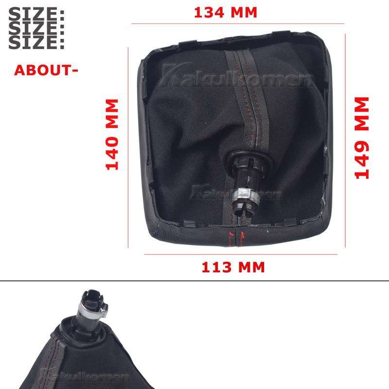 For Seat Leon III 3 MK3 2012 2013 2014 2015 2016 2017 Car-Styling 5/6 Speed Gear Stick Shift Knob Level Leather Boot