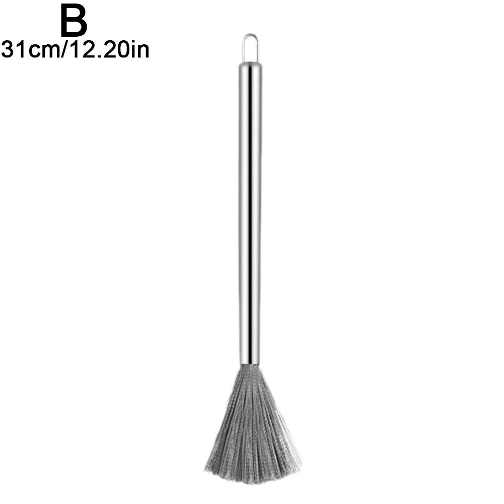 Steel Wire Wok Brush Household Steel Wire Cleaning Kitchen Hanging Brush Pot Bowl Dirt Removal Artifact Wire Brush