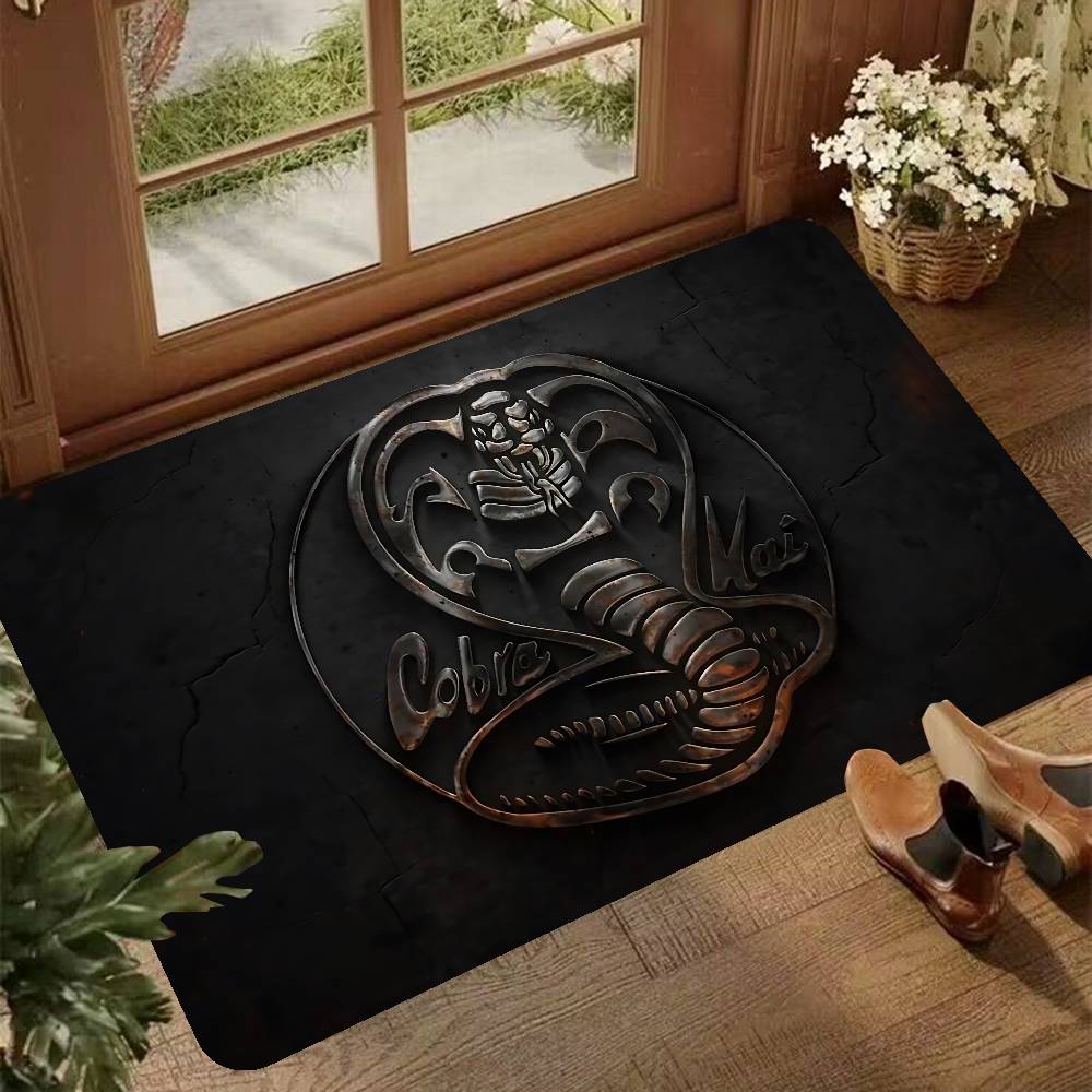 Classic TV Dramas Cobra Kai Entrance Door Mat Nordic Style Home Doormat Bathroom-Toilet Mats Bedroom Hotel Decor Mat 60x90cm (23x35inch)