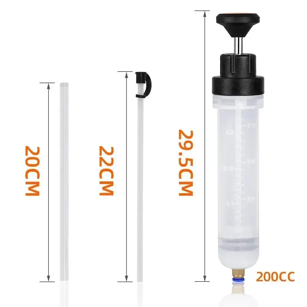 Car Oil Fluid Extractor Brake Fluid Syringe Pump Oil Change Syringe Pump Manual Suction Vacuum Fuel Transfer Hand Pump Dispenser