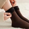 Women/Men Winter Warm Thicken Thermal Wool Cashmere Snow Black Skin Seamless Sock Velvet Soft Boots Floor Sleeping Socks
