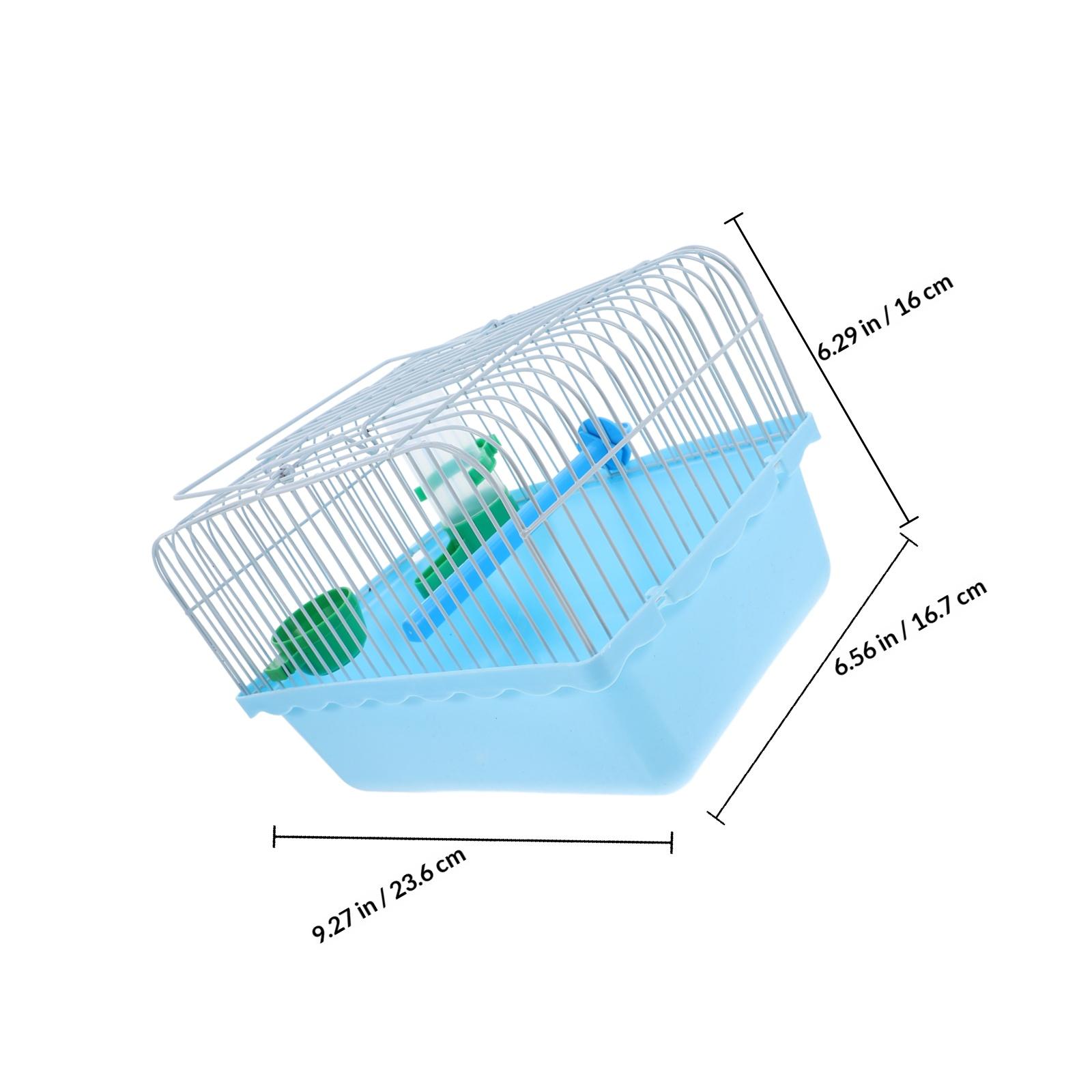 

Portable Bird Cage For Lovebirds Spacious Travel Carrier Perch Food Box Waterer Small Pet Cage For Parrots Cockatiels синій
