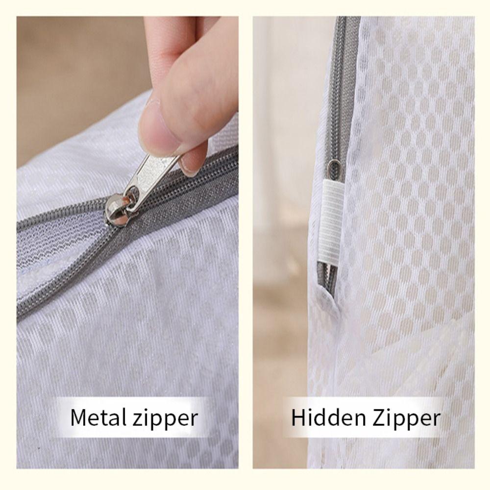 Reusable Laundry Hand Bag Zippered Clothing Care Bag Washing Machine Clothing Care