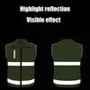 Reflective Vest Security Vest Unisex High Visibility Vest Security Workwear for Men Women Traffic Work Running