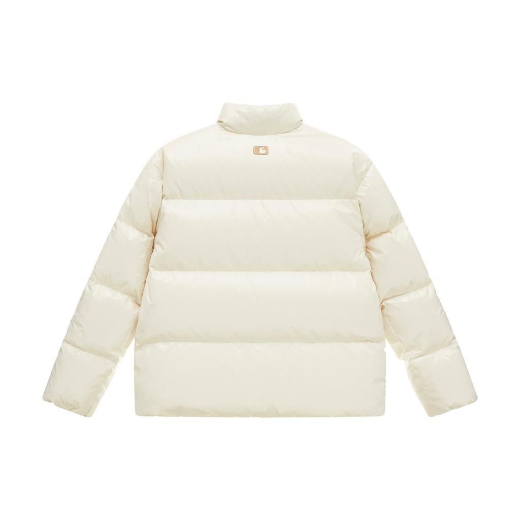 New MLB Boston Red Sox Basic Collection FW24 Down Jacket Men's Dark Cream 3ADJB2046-43CRD