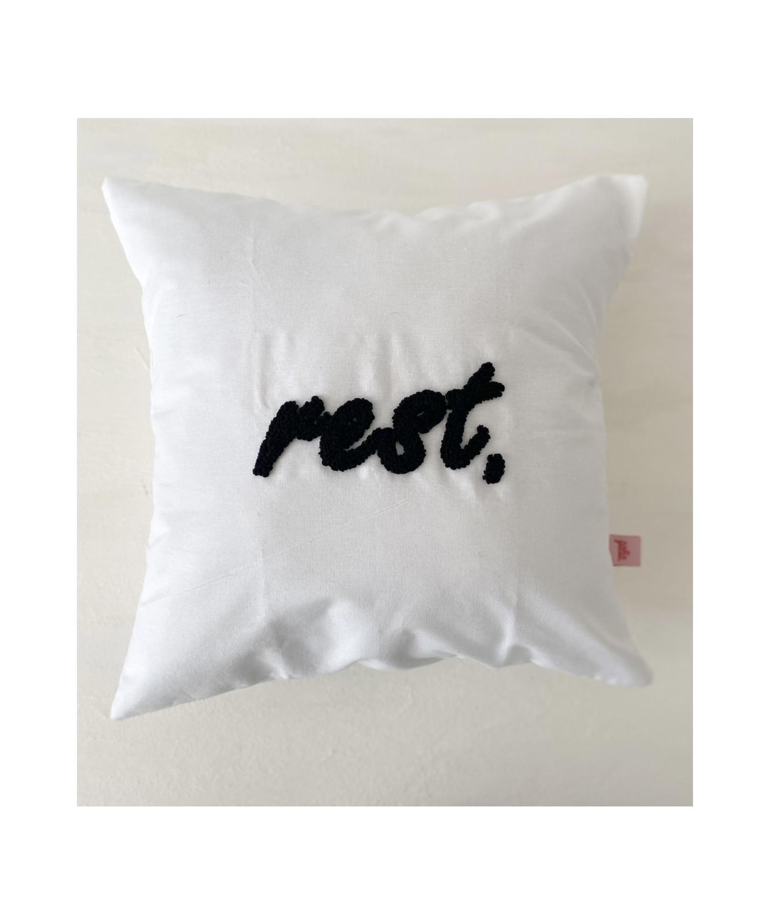 

Rest Punch Cushion Pillow Cover White 45*45 Cm