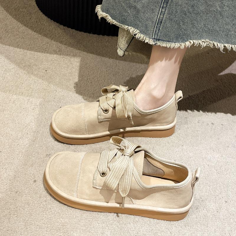 Vintage Lefu Shoes 2024 Autumn New Colored Reversed Fleece Comfortable Forest Series Women's Vulcanized Flat Shoes Zapatos Mujer