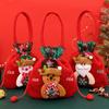 Children's Christmas Eve Candy Gift Bag with Elk and Apple Stickers