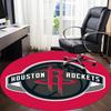 1pc Houston Rockets Office Round Area Rug, Indoor Mat Suitable For Office,Bedroom Living Room Home Decor, Room Deco A0926208