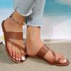 Fashion Women Minimalist Thong Sandals 2025 New Fashion Flat Sandals Summer Outdoor Beach Vacation Leisure Woman Shoes