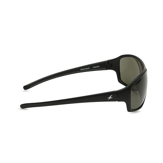 Fastrack Unisex Oval Sunglasses (Black And Grey) Fp222Gr1, Polarized