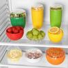 1Pc Creative Kitchen Refrigerator Vegetable Fruits Crisper Containers Onion Avocado Tomatoes Lemon Fresh Storage Box