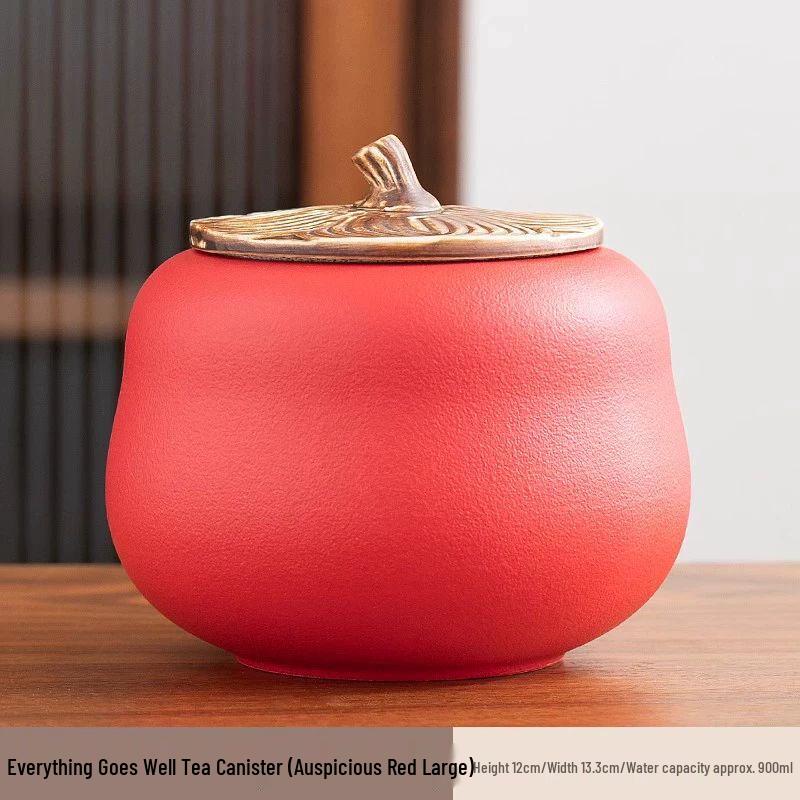 

Chinese Retro Ceramic Tea Caddy