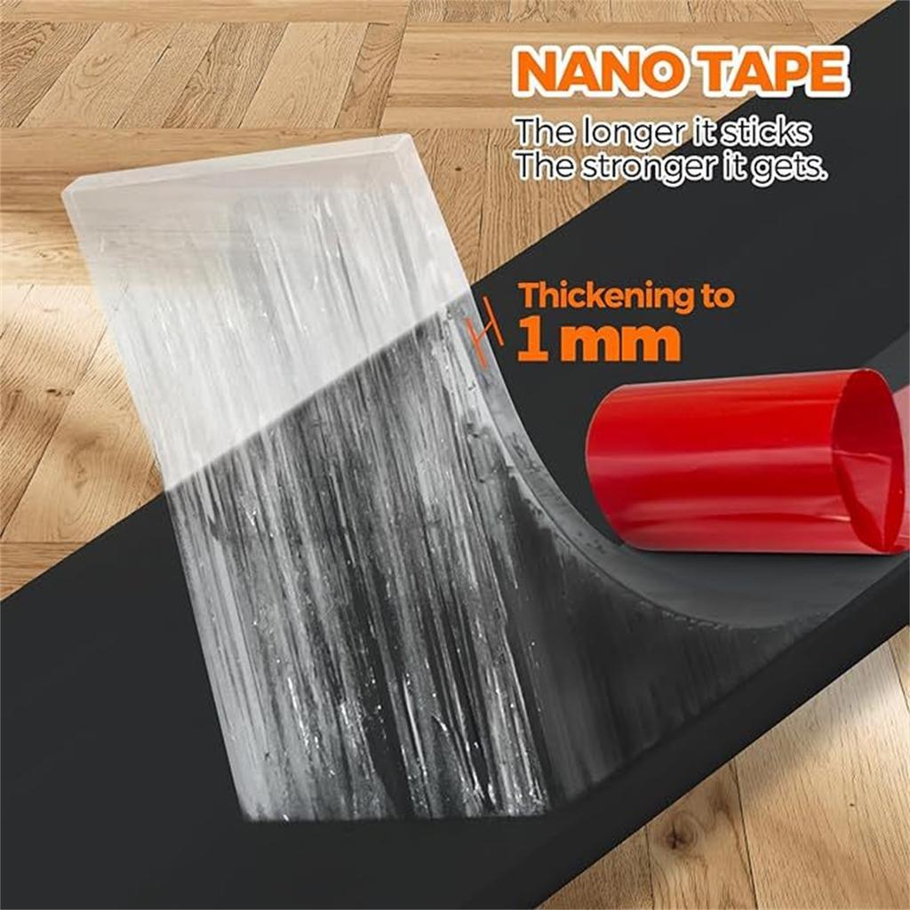 Großer Türstopper unter der Tür, Lärmschutzstopper, Eingangstürschutz für die Unterseite von Türen, verstellbare Doppeltür