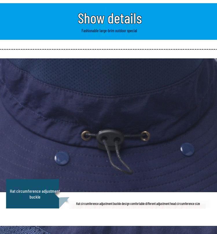 Unisex Quick-Dry Sunscreen Fishing Hat with Breathable Face Cover 9073