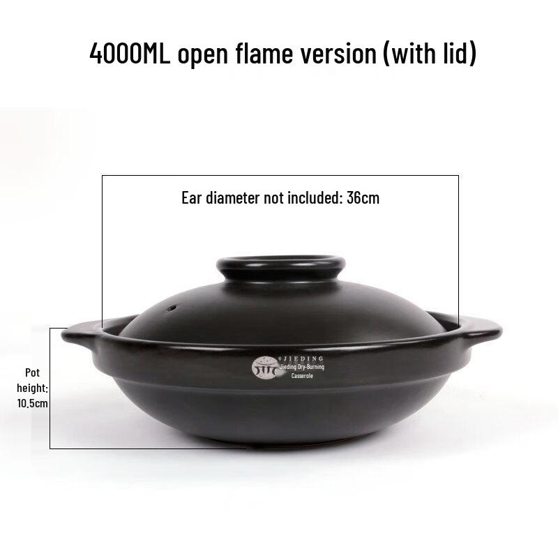 

ZISIZ Multi-Use Flame-Resistant Clay Pot with Lid