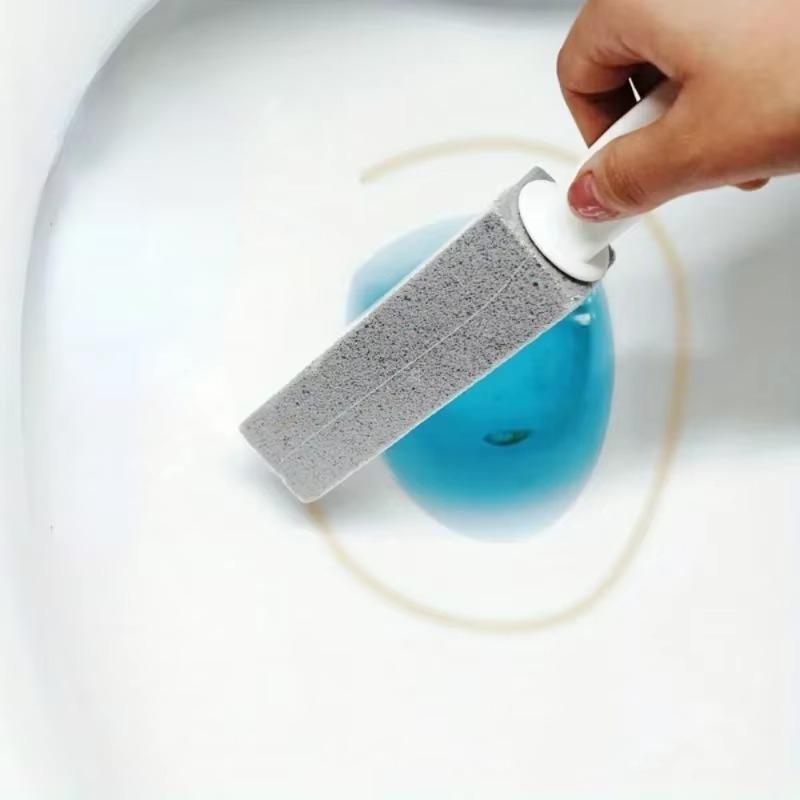 Long Handle Pumice Stone Toilet Brush Cleaning Brush No Dead Angle Brush Toilet Seat Strong Descaling Urine Stains Wash Toilet