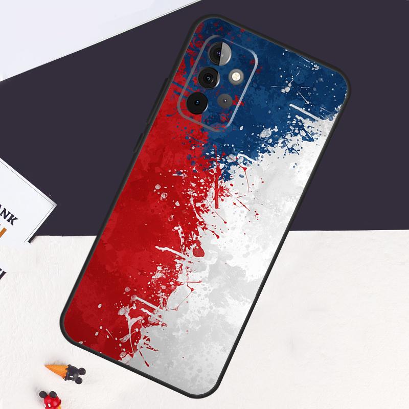 Czech Republic Flag Case For Samsung Galaxy A14 A55 A06 A05 A36 A26 A16 A54 A34 A22 A32 A52 A35 A15 A53 A13 A56