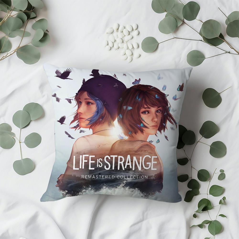 L-Life I-Is Game S-Strange cushion cover For Sofa Car Office Cafe Soft And Comfortable Double-Sided Printing Pillow Cover