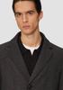 s.Oliver Coat In Wool Blend with Quilted Insert Anthracite