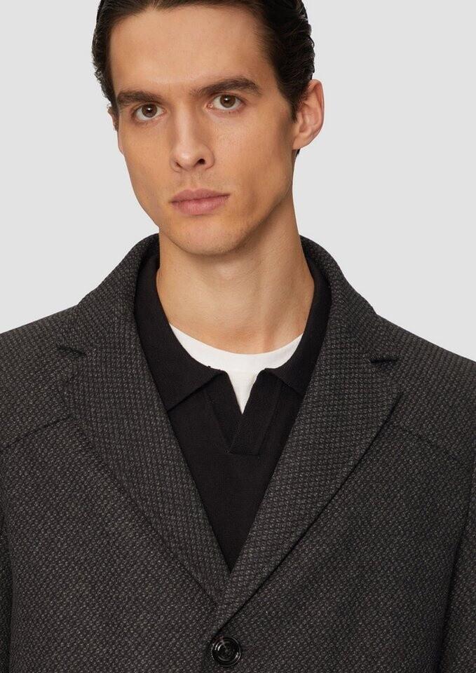 s.Oliver Coat In Wool Blend with Quilted Insert Anthracite