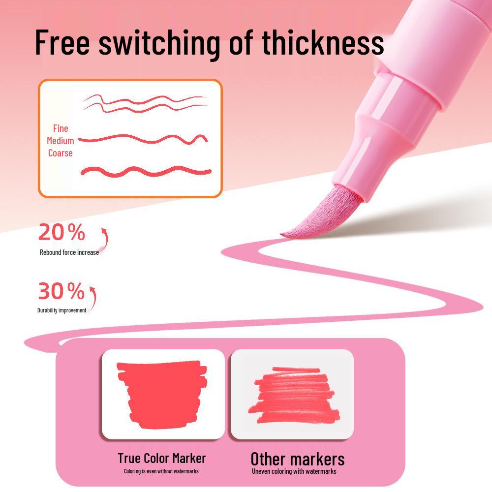 Washable Soft-Tip Acrylic Markers – Blendable, Non-Bleeding, Perfect for Student Art & Painting, Includes Paint Brushes.