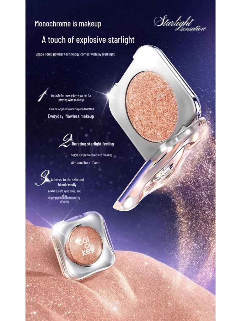 Colorkey Sparkling Starlight Pearlescent Highlighter Eyeshadow Gel.