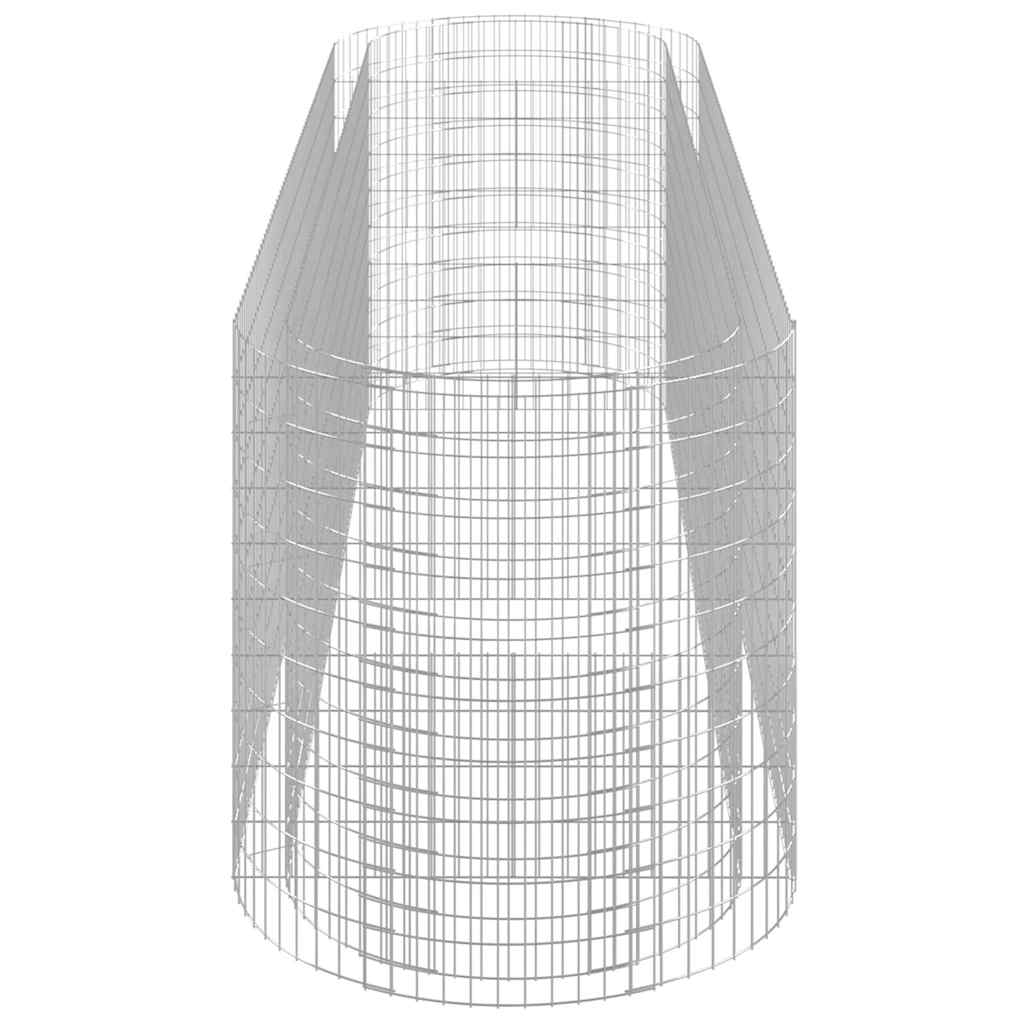 VidaXL Gabionen-Hochbeet Verzinktes Eisen 400x100x100 cm