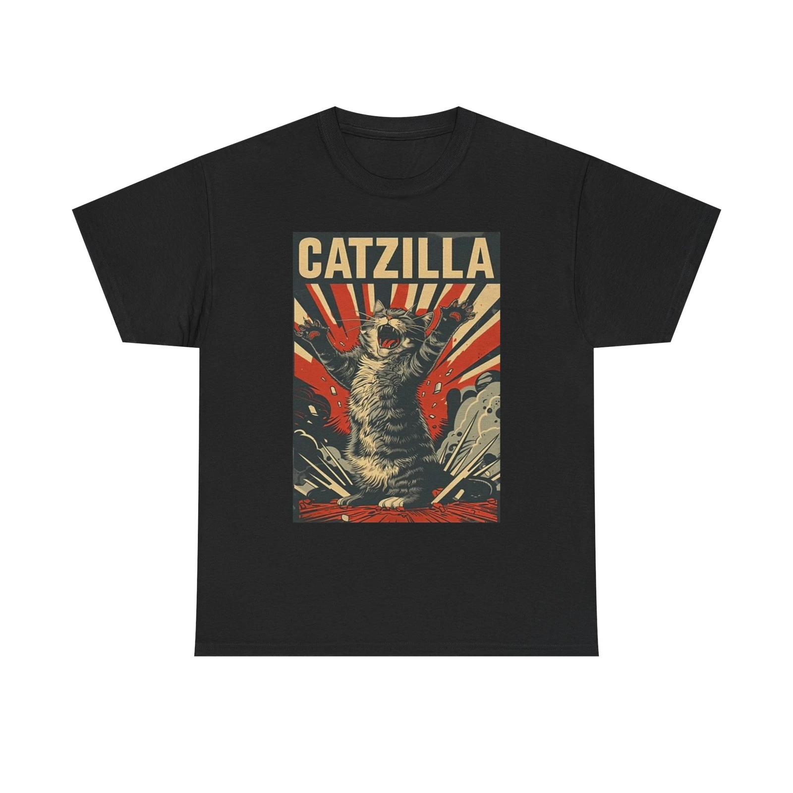 Men s and Women s T-shirts Catzilla Funny XL