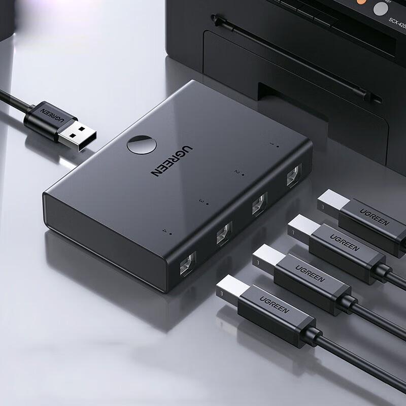 UGREEN 4-Port USB 2.0 Peripheral Sharing Switch