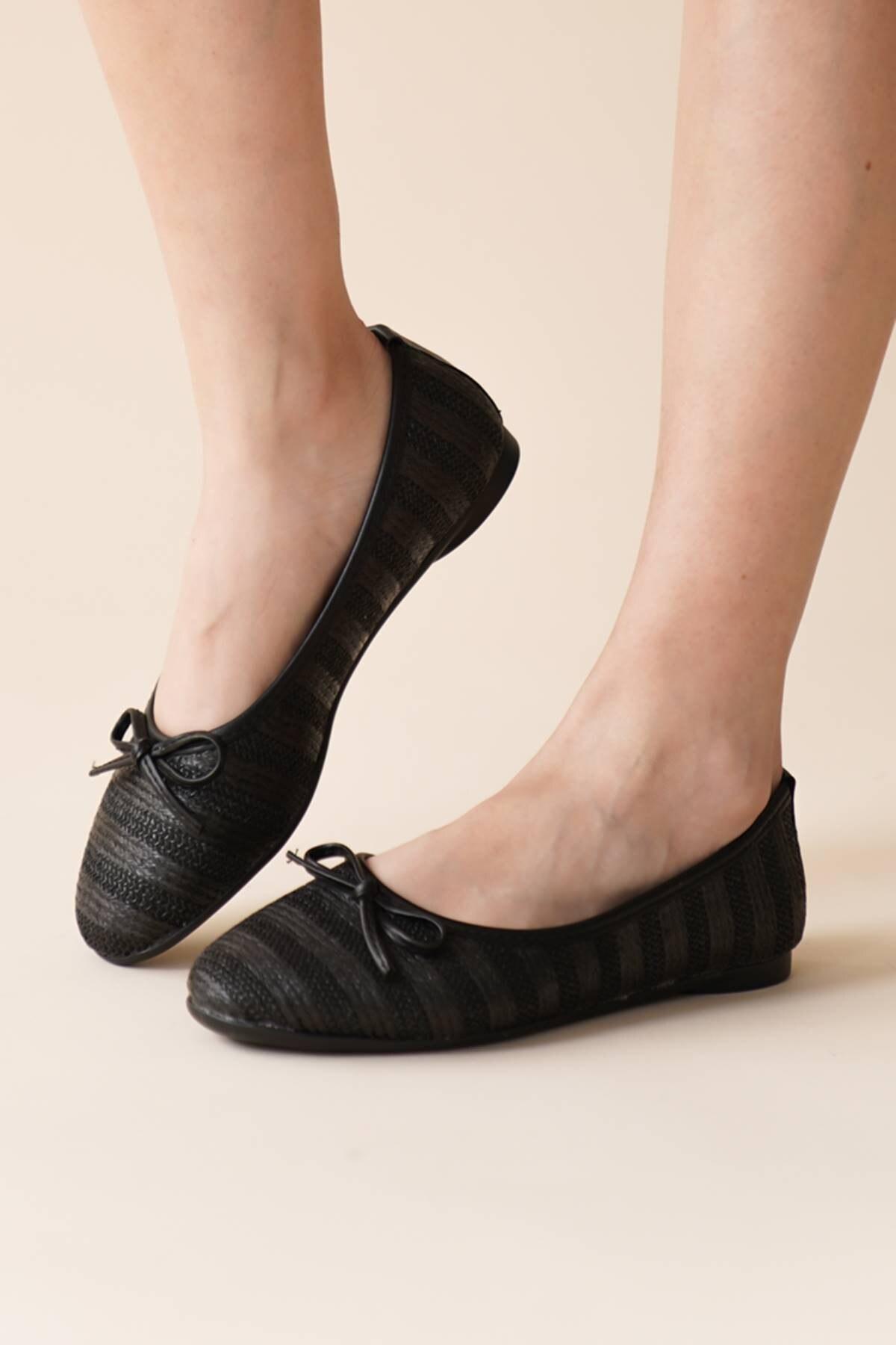 

Women s Fashion Style Special Design Flat Straw Ballerina Shoes 36