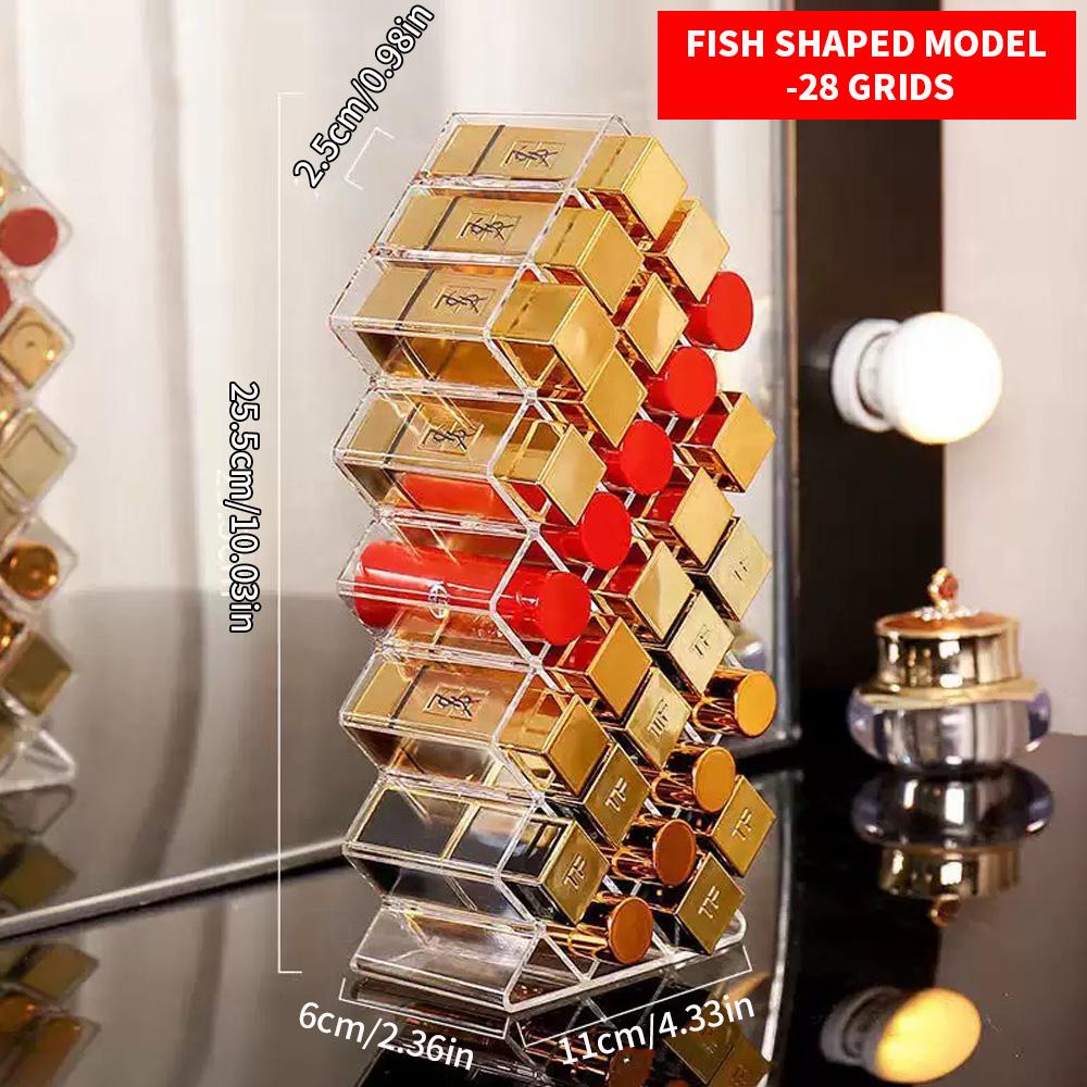 Affordable Lipstick Storage Rack - 12/16/28 Compartments Lipstick Holder for Storing Lip Gloss And Lipstick Makeup Organizer Box